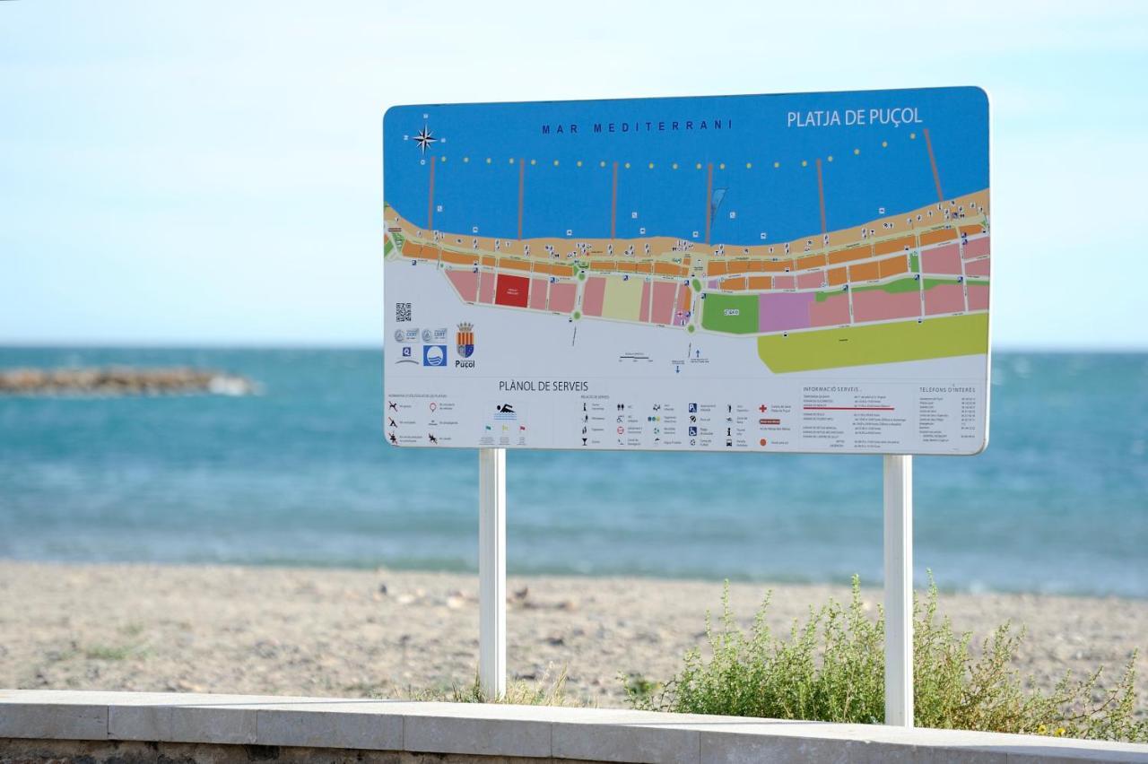 Apartamento Amplio. Vistas A La Playa Puzol Eksteriør bilde
